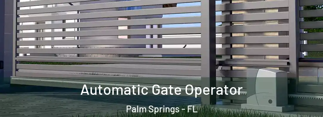  Automatic Gate Operator Palm Springs - FL