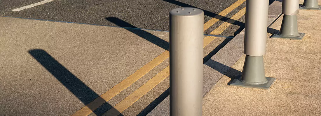 Custom Retractable Barrier Column Installations in Palm Springs, FL