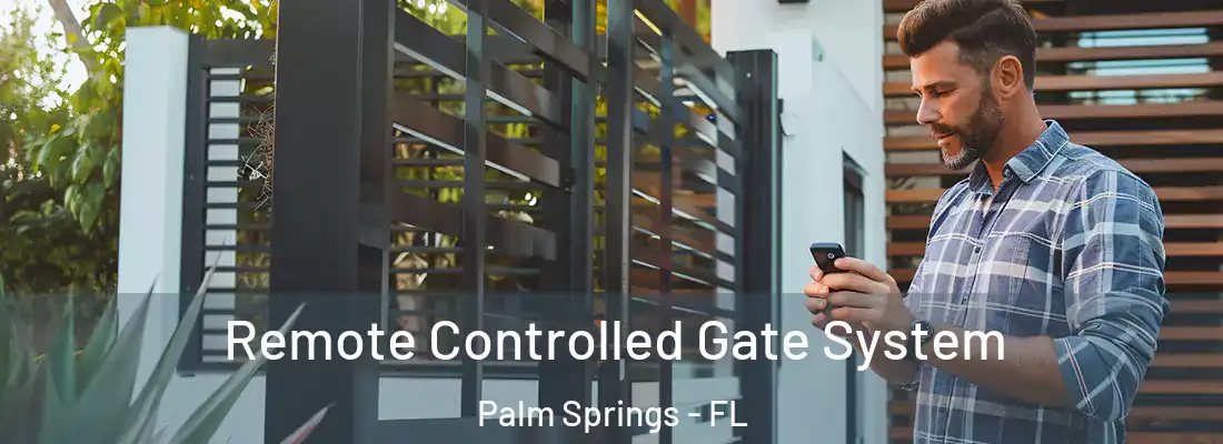  Remote Controlled Gate System Palm Springs - FL