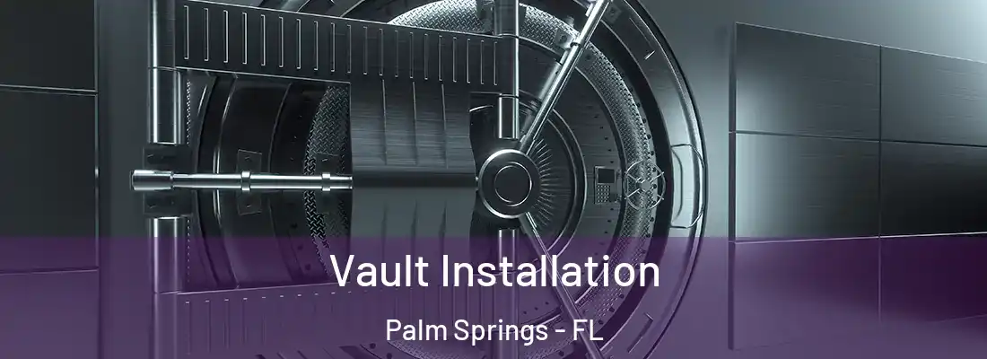 Vault Installation Palm Springs - FL